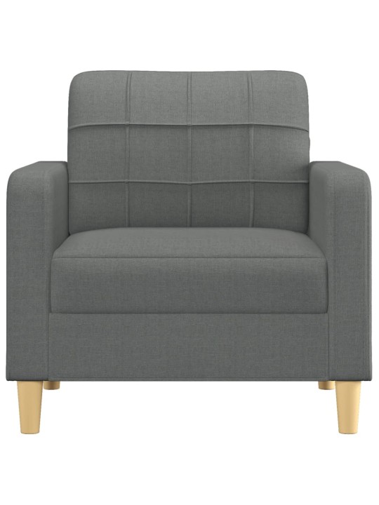 Křeslo tmavě šedé 60 cm textil