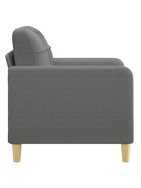 Křeslo tmavě šedé 60 cm textil
