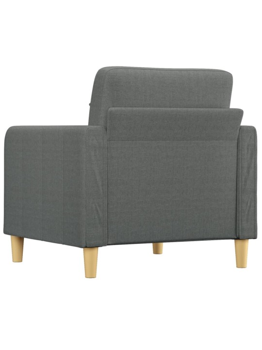 Křeslo tmavě šedé 60 cm textil