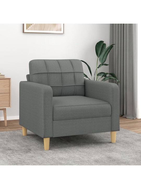 Křeslo tmavě šedé 60 cm textil