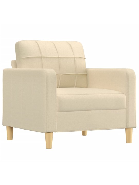 Křeslo krémové 60 cm textil