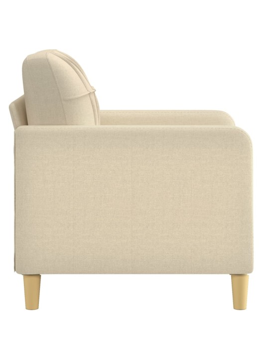 Křeslo krémové 60 cm textil