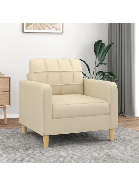 Křeslo krémové 60 cm textil