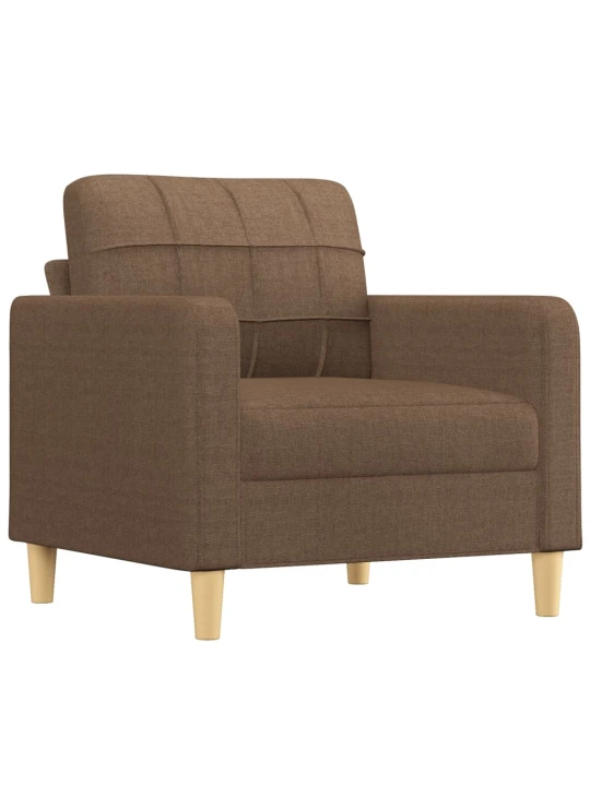 Křeslo hnědé 60 cm textil