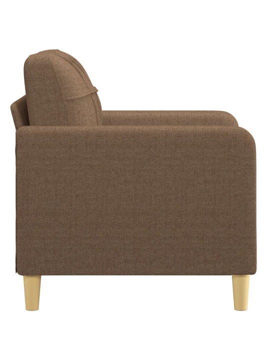 Křeslo hnědé 60 cm textil