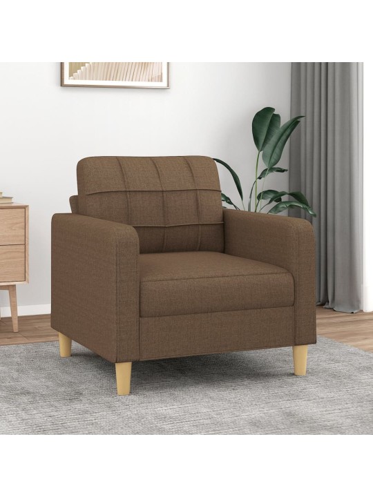 Křeslo hnědé 60 cm textil