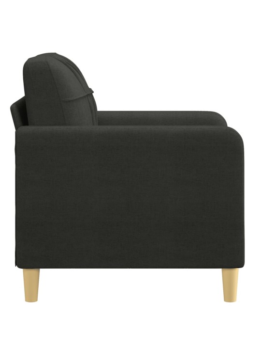 Křeslo černé 60 cm textil