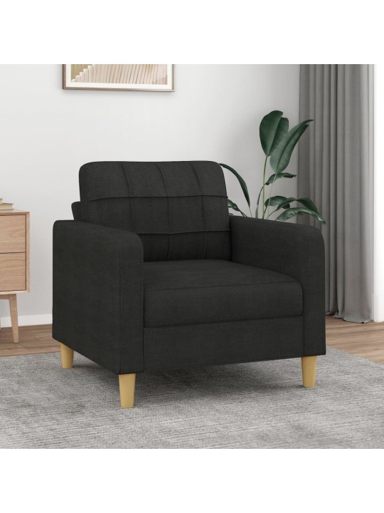 Křeslo černé 60 cm textil
