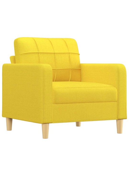 Křeslo světle žluté 60 cm textil
