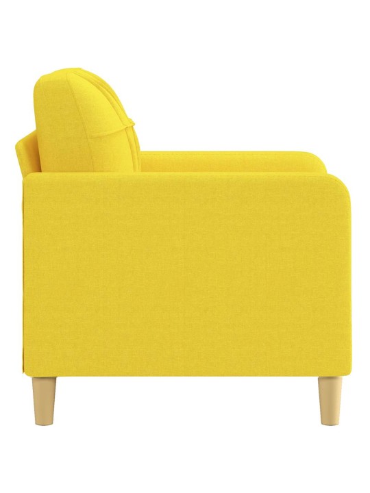 Křeslo světle žluté 60 cm textil
