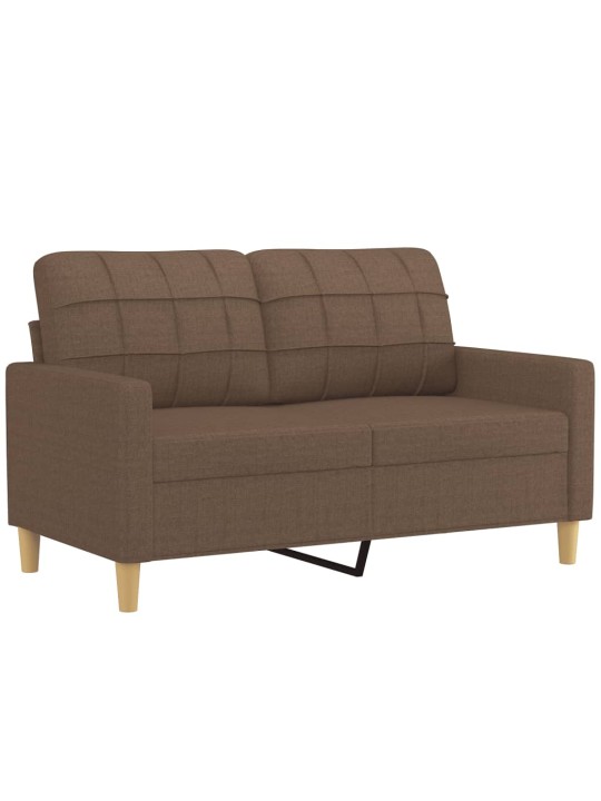 2místná pohovka hnědá 120 cm textil
