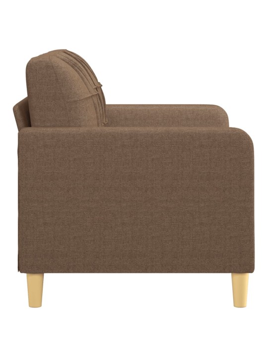 2místná pohovka hnědá 120 cm textil