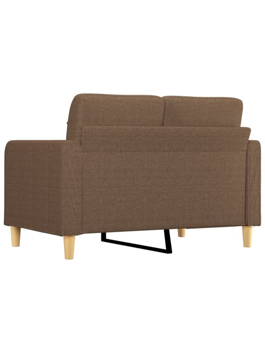 2místná pohovka hnědá 120 cm textil