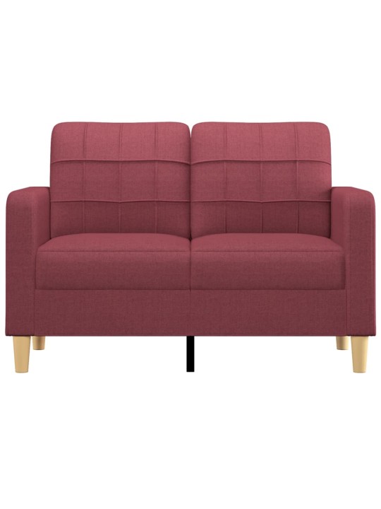 2místná pohovka vínová 120 cm textil