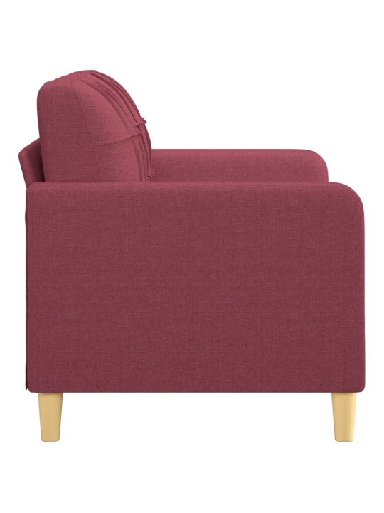 2místná pohovka vínová 120 cm textil