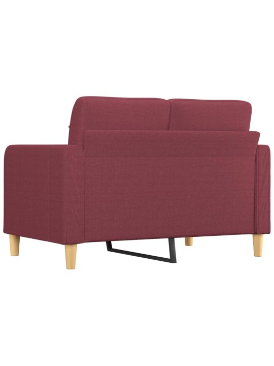 2místná pohovka vínová 120 cm textil
