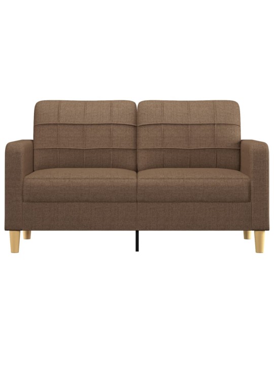 2místná pohovka hnědá 140 cm textil