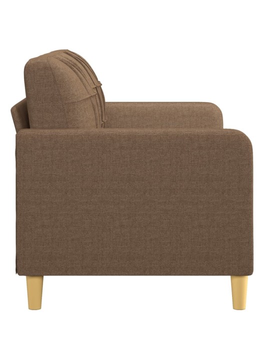 2místná pohovka hnědá 140 cm textil
