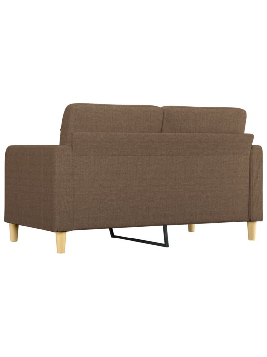 2místná pohovka hnědá 140 cm textil
