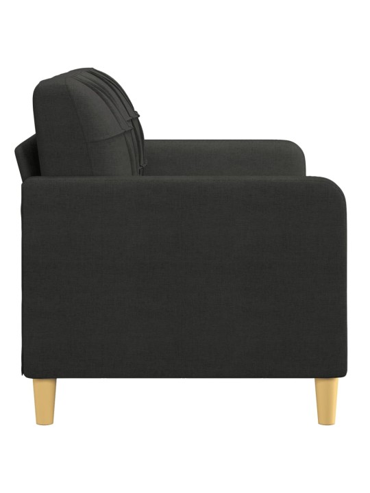 2místná pohovka černá 140 cm textil
