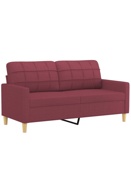 2místná pohovka vínová 140 cm textil