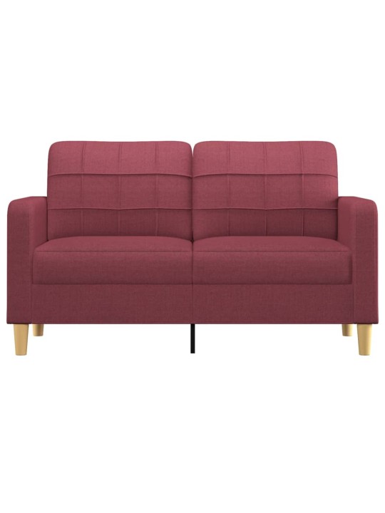 2místná pohovka vínová 140 cm textil