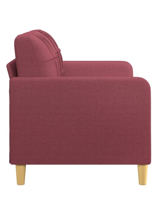 2místná pohovka vínová 140 cm textil