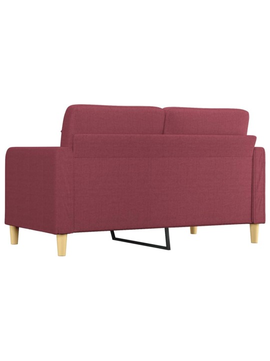 2místná pohovka vínová 140 cm textil
