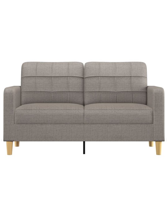 2místná pohovka taupe 140 cm textil