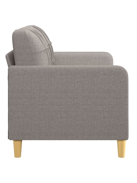 2místná pohovka taupe 140 cm textil