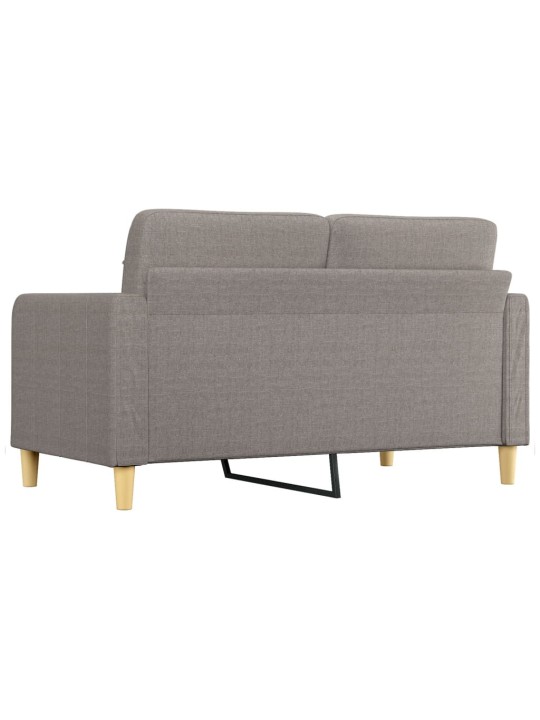 2místná pohovka taupe 140 cm textil
