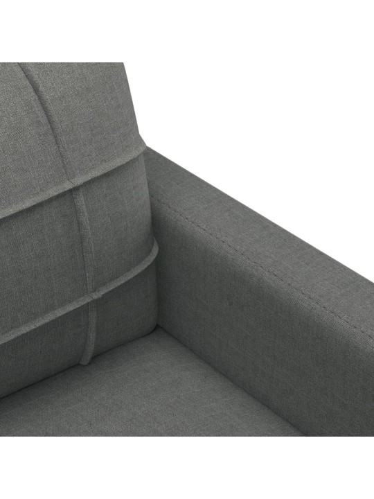 3místná pohovka tmavě šedá 180 cm textil