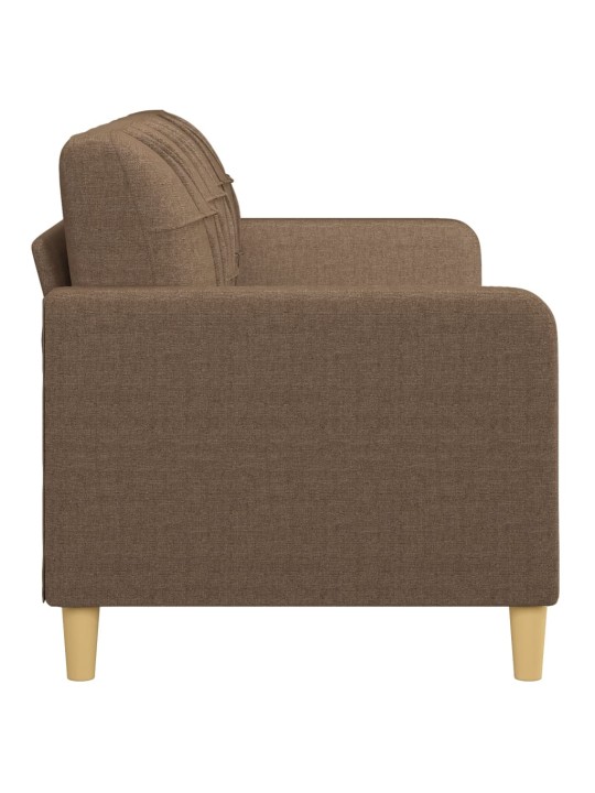 3místná pohovka hnědá 180 cm textil