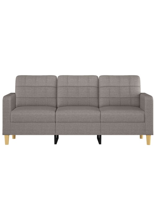 3místná pohovka taupe 180 cm textil