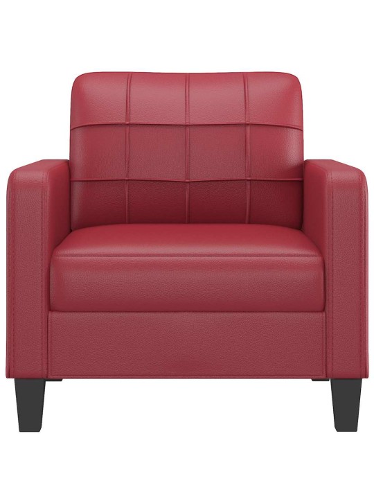 Křeslo vínové 60 cm umělá kůže