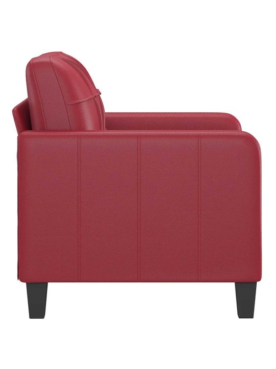 Křeslo vínové 60 cm umělá kůže