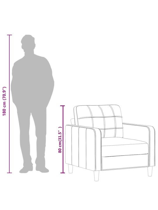 Křeslo vínové 60 cm umělá kůže
