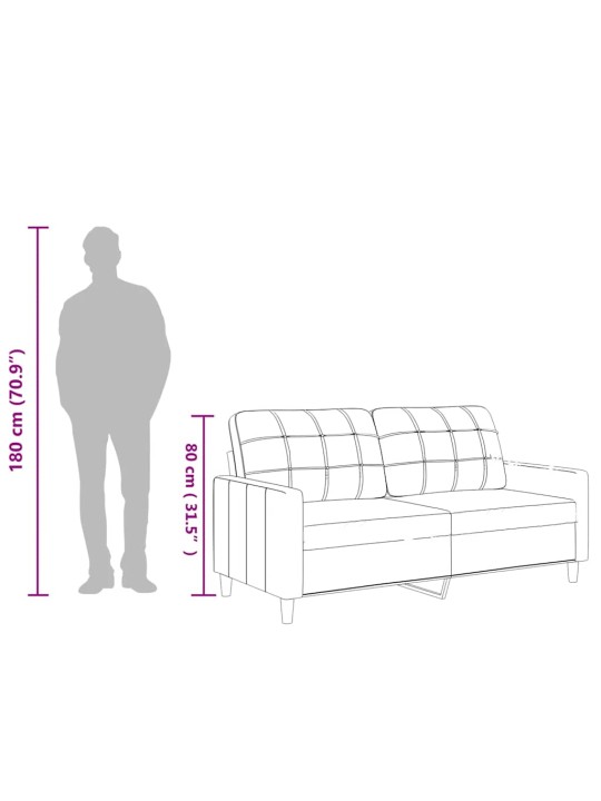 2místná pohovka vínová 140 cm umělá kůže