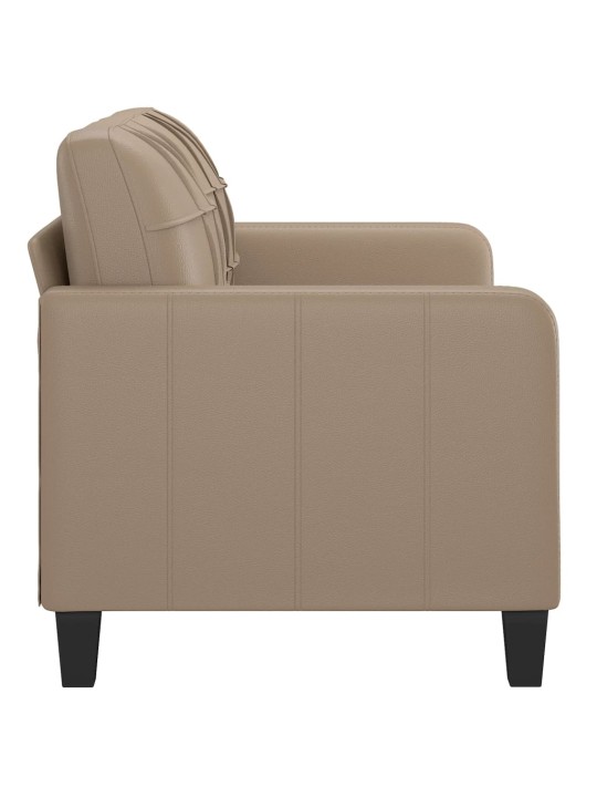 2místná pohovka cappuccino 140 cm umělá kůže