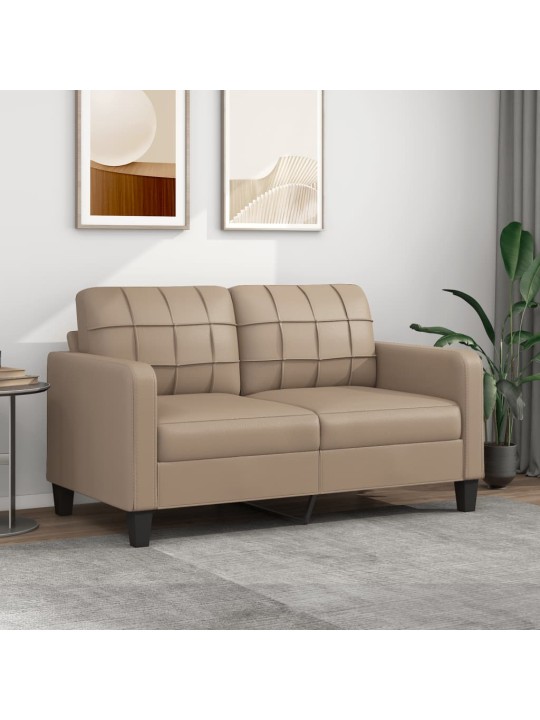 2místná pohovka cappuccino 140 cm umělá kůže