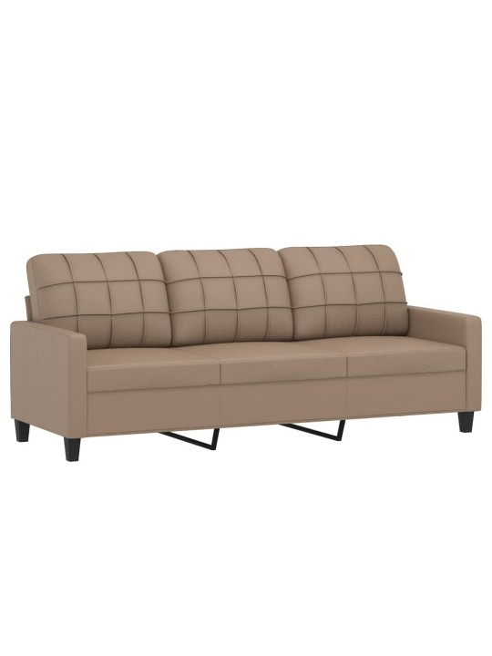 3místná pohovka cappuccino 180 cm umělá kůže