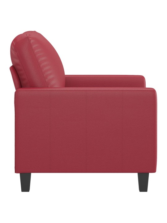 Křeslo vínové 60 cm umělá kůže