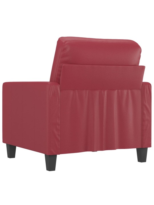 Křeslo vínové 60 cm umělá kůže