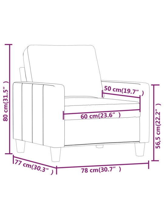 Křeslo vínové 60 cm umělá kůže