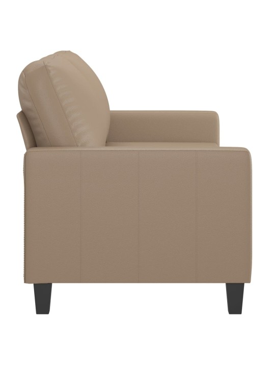 2místná pohovka cappuccino 140 cm umělá kůže
