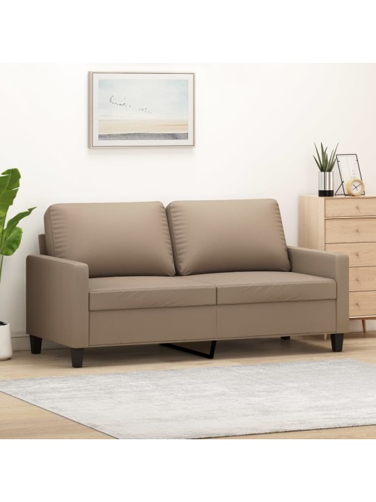 2místná pohovka cappuccino 140 cm umělá kůže