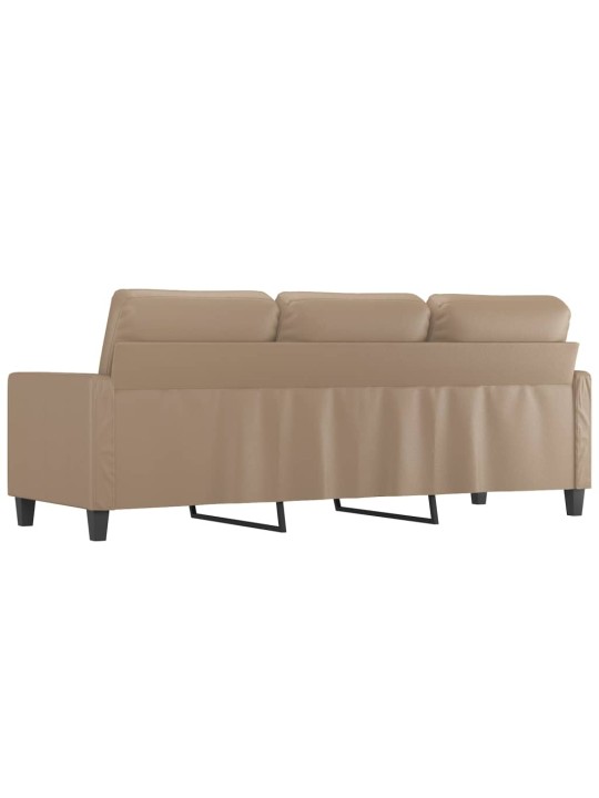 3místná pohovka cappuccino 180 cm umělá kůže