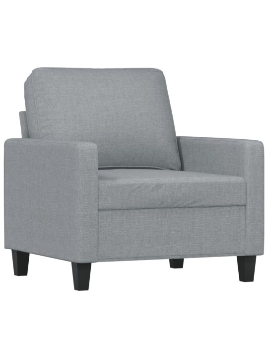 Křeslo světle šedé 60 cm textil