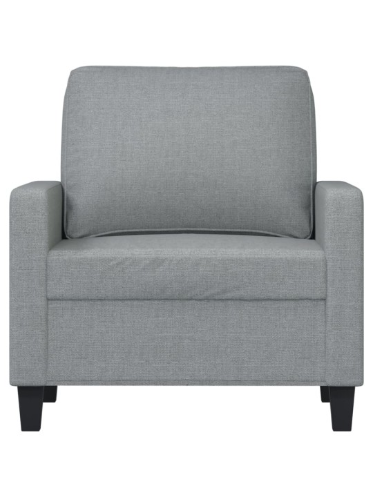 Křeslo světle šedé 60 cm textil