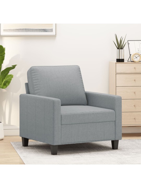 Křeslo světle šedé 60 cm textil
